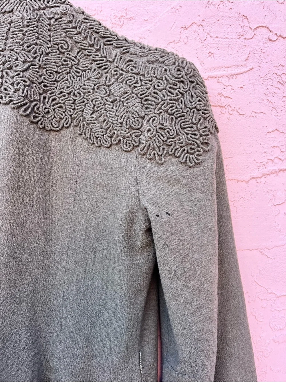 Vintage 2-Piece Set Dress Jacket Distressed Flaw